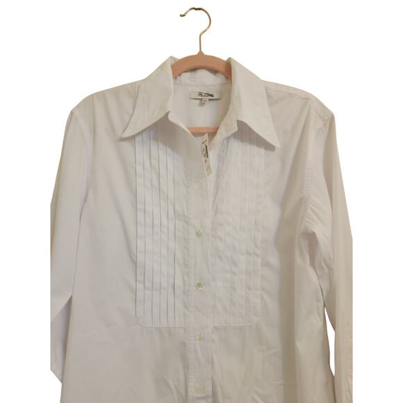 NWT Madewell Tuxedo Button-Up Shirt in Poplin White XS - Picture 4 of 8